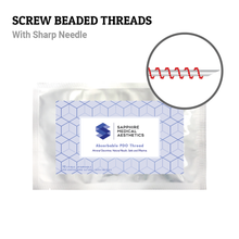 Load image into Gallery viewer, [Beaded Screw] Sapphire PDO Threads 100pcs/box
