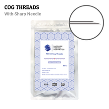 Load image into Gallery viewer, [Cog with Sharp Needle] Sapphire PDO Threads 20pcs/pack

