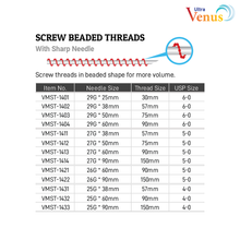 Load image into Gallery viewer, [Beaded Screw] Ultra Venus PDO Threads 100pcs/box
